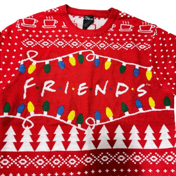 🎄 Friends TV Show Ugly Christmas Sweater Forever 21 – Size Small NWT Holiday - Picture 2 of 14